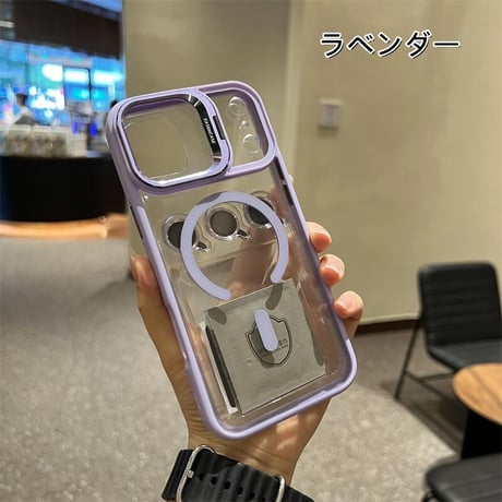 CUTECASEカメラスタンド付 iPhone17ProMax/iPhone17Proケース レンズフィルムプレゼント iPhone17/Airケース MagSafe対応 高級感たっぷり CM5710