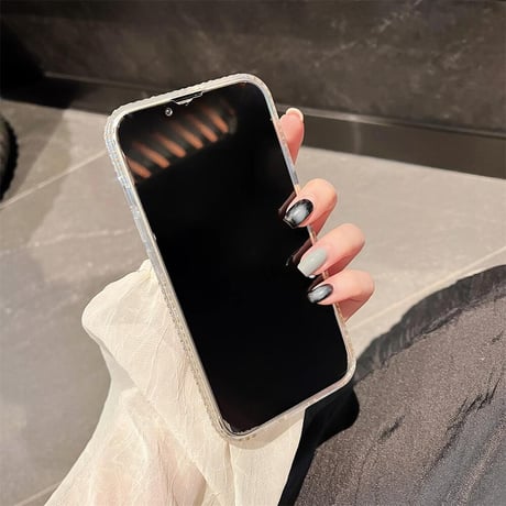 CUTECASEジュエリーリボン iphone15pro/15ケース 女子力高い アイフォン14/13pro/12/11カバー 可愛い きれい ラメ入りCM4399