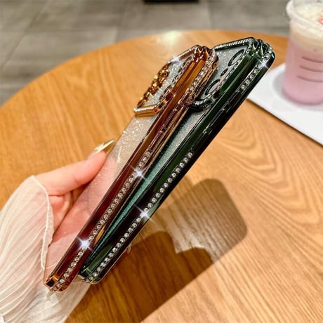 CUTECASEジュエリーライン iPhone17/17Proケース ラメ入り背面 美しい iPhone17ProMax/Airケース 高級感たっぷり オシャレ CM5706