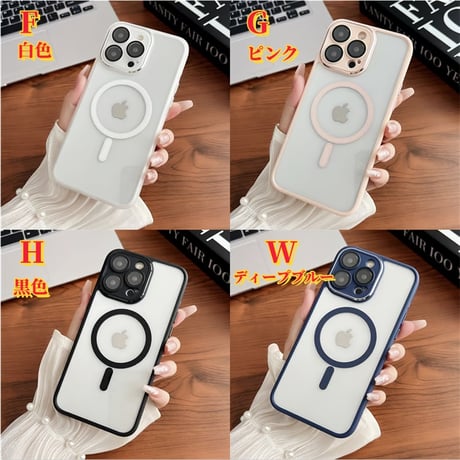 CUTECASE MagSafe iPhone16pro/16promaxケース 滑り止め加工 黄ばまないアイフォン15/14/16proカバー カメラ保護 チタンカラー（9色をご用意）CM3611