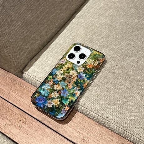 CUTECASE春におすすめ iPhone16pro/16ケース 花柄 ラメ入り iPhone15pro/14/13promaxケース かわいい 女子力アップ CM5075