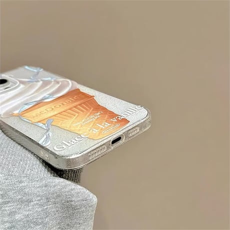 CUTECASE アイスクリーム iPhone15/15proケース 夏に人気 iPhone14/13pro/12proケース 可愛い 軽量薄型CM4463