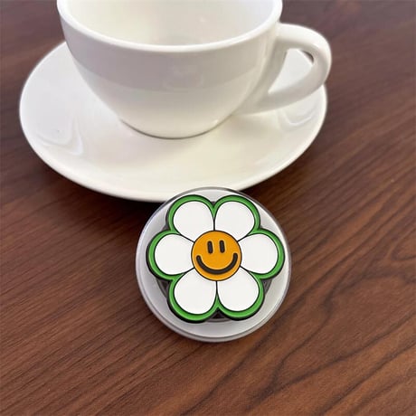 CUTECASE笑顔の花 スマホグリップ スタンド マグネット式タイプ 便利 可愛い 耐久性ある ギフトに最適CM5386