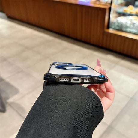 CUTECASEロングストラップ付 iPhone16pro/16eケース リングスタンド付 iPhone15promax/14カバー 四角耐衝撃加工 CM5357