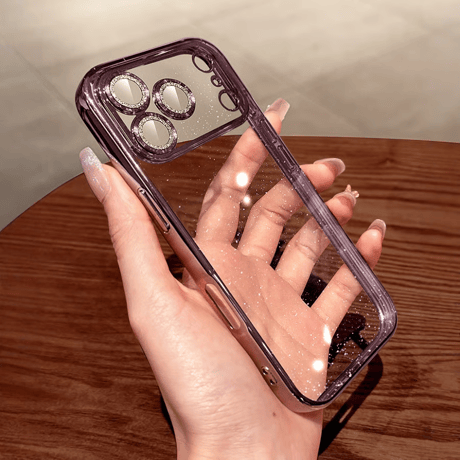 CUTECASEキラキララメレンズフィルム iPhone17pro/17ケース 星空のように輝く アイフォン17promax/Air/16proカバー 黄ばまない オシャレ 人気品 CM5724