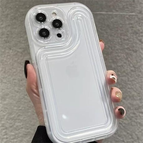 CUTECASE透明エアバッグ iPhone16Pro/16plusケースiPhoneSE/15/14Pro/13miniカバー おしゃれさんにおすすめC1010