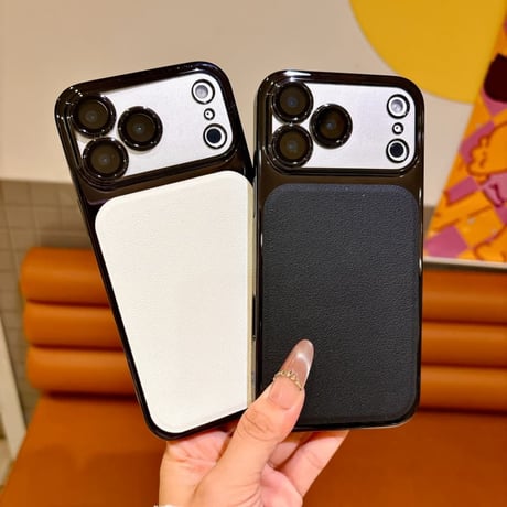 CUTECASE 皮とメッキ iPhone17ProMax/17Proケース カメラレンズ保護 iPhone17/16Promax/15カバー 軽量 丈夫 CM5856