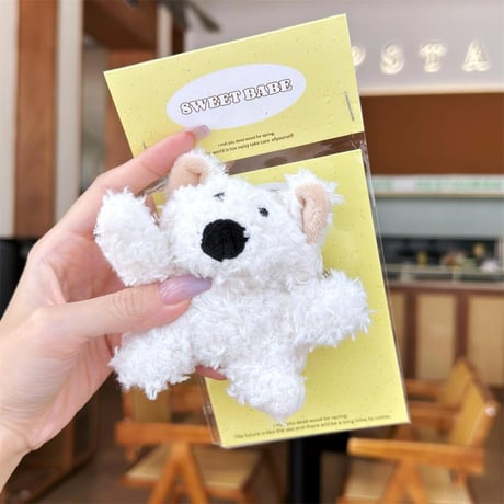 CUTECASE犬ぬいぐるみ Airpodspro2/proケース 可愛い Airpods3/2カバー リング付き 柔らかい ギフトに最適CM4534