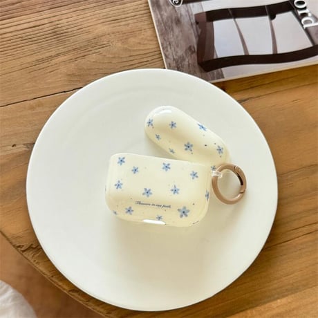 CUTECASE春夏におすすめ エアーポッズ 4ケース 淡色系 花柄 Airpods3/Pro2ケース airpodsproカバー リング付き エレガント CM5152