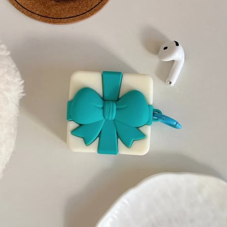 CUTECASE リボンギフトボックス AirPodsPro3ケース 可愛い Airpods4/3ケース AirpodsPro2/Pro1カバー ギフトにおすすめ CM5909