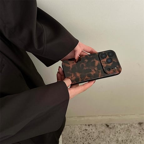 CUTECASE 琥珀柄 iPhone17Pro/17ケース べっ甲柄 iPhone17Promax/17Airカバー カメラ保護 おしゃれ トレンドCM5702