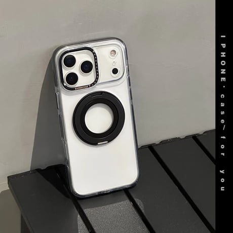 CUTECASE 耐衝撃滑り止め加工 iPhone17Pro/17promaxケース MagSafeリングスタンド iPhone17/16Pro/15ケース 高品質黄ばまない 耐久性 CM5970