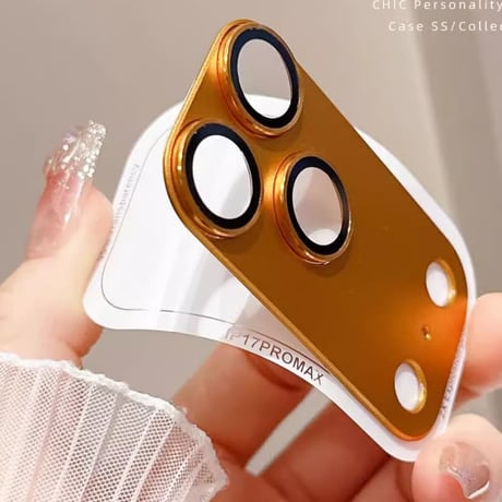 CUTECASE メタルレンズカバー iPhone17ProMax/17Pro 17/Air ガラスレンズフィルム 人気 頑丈 耐久性あるCM5889