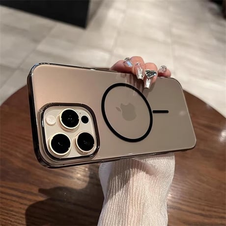 CUTECASE透明軽量 iPhone16promax/16proケース MagSafe対応 黄ばまない クリア iPhone15Pro/14/13/12カバー 高透明感頑丈 CM5317
