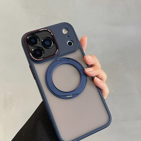 CUTECASE 高品質指紋防止 iPhone17ProMax/17Proケース MagSafeリングスタンド iPhone17P/Air/16ProMaxケース カメラカバー付 耐衝撃CM5949