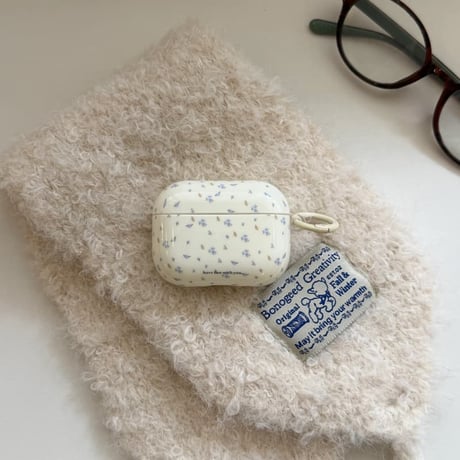 CUTECASE春向け Airpods Pro3ケース 花柄 Airpods 4/3カバー AirpodsPro2/1 リング付 韓国っぽ 淡色系コーデ CM6099