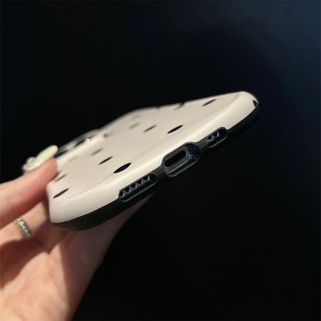 CUTECASE水玉模様 iPhone15pro/15カバー グリップ性いい iPhone14/13pro/12promaxケース 可愛い 女子力アップCM4433
