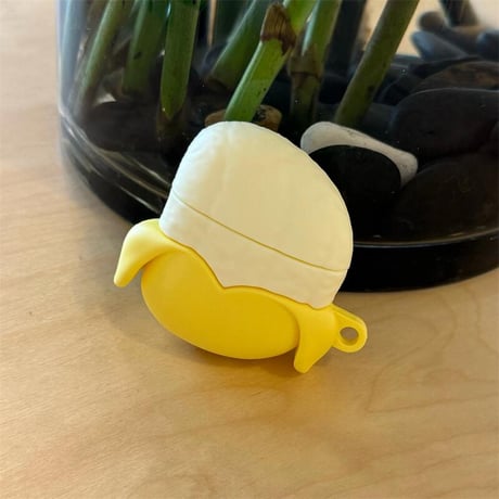 CUTECASEバナナ Airpods4ケース ギフトにおすすめ airpods3/2カバー AirpodsPro2ケース キーチェーン付き かわいい果物デザインCM5423