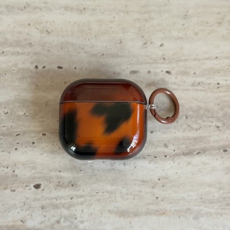 CUTECASE アニマル柄 Airpods Pro3ケース 豹柄 Airpods4/3カバー pro2/pro1 可愛い リング/キーホルダー付 光沢感CM6024