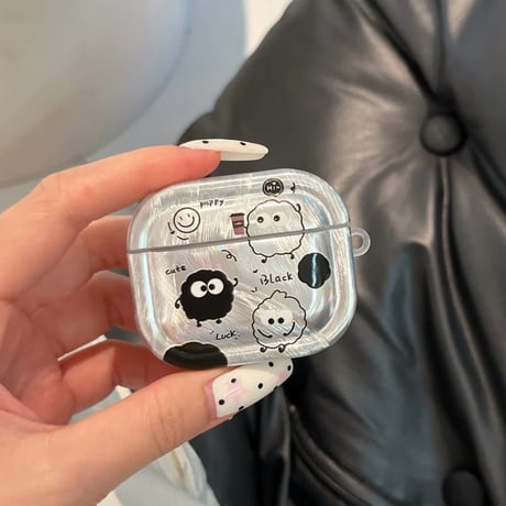 CUTECASEモンスター AirpodsPro3ケース 可愛い Airpodspro3/2/1カバー Airpods第3/2世代 キーホルダー プレゼントにおすすめCM6441