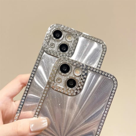 CUTECASEオシャレ iPhone15pro/15promaxケース 可愛いストーンデコ iPhone14pro/13/12ケース シック 女子力アップCM4576