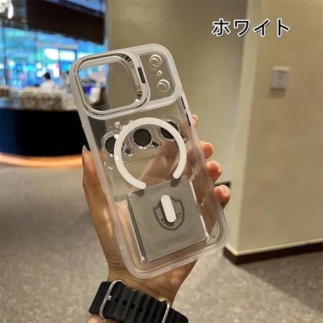 CUTECASEカメラスタンド付 iPhone17ProMax/iPhone17Proケース レンズフィルムプレゼント iPhone17/Airケース MagSafe対応 高級感たっぷり CM5710