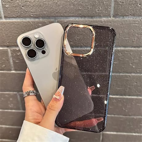CUTECASEiPhone16Pro/16ケース キラキラ 大人可愛い クリアiPhone15Pro/14ProMax/13ケース 黄ばまない トレンド大人気 CM4675