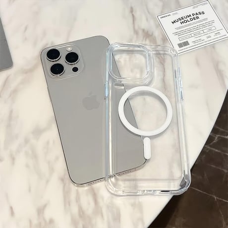 CUTECASE Magsafe対応 iPhone15/15promaxケース 黄ばまない 透明 iPhone14/13pro/12promaxケース シンプル 耐衝撃CM4429