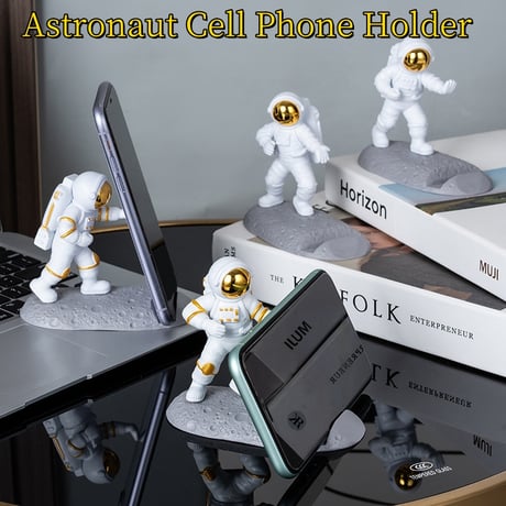 CUTECASE新しい高品質のオリジナリティ宇宙飛行士の電話ホルダー宇宙飛行士のPCホルダーデスクトップの装飾アートウェア電話アクセサリー宇宙愛好家のための驚くべき素敵な贈り物C6022