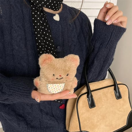 CUTECASE熊ぬいぐるみ エアーポッズプロ2/proケース 可愛い Airpods3/2カバー 柔らかい 手さわりいいCM4615