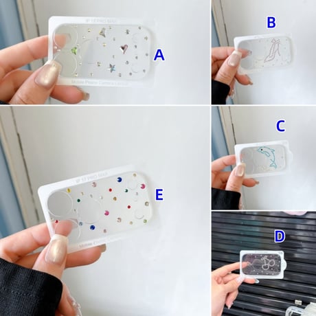 CUTECASE ダイヤ カメラ保護カバー iPhone17Pro iPhone17ProMax ハンドメイド ガラスレンズフィルム 傷から保護 iPhoneをカスタマイズ CM6273