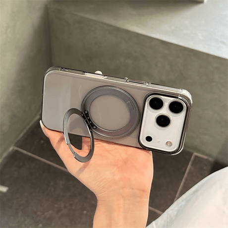 CUTECASE MagSafeリングスタンド iPhone17ProMax/17proケース 高透明 iPhone17/17Airカバー 耐衝撃 薄型 黄ばまない CM5606