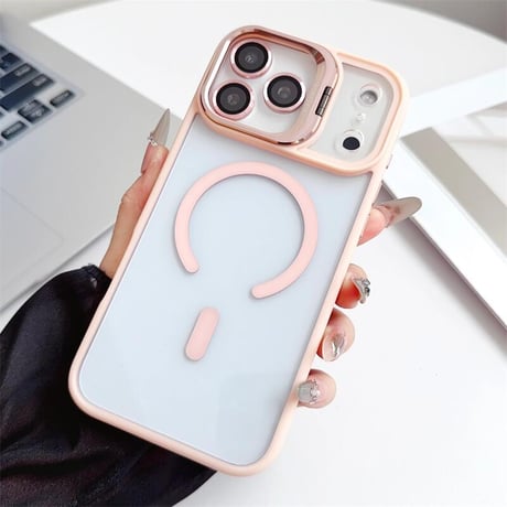 CUTECASEカメラスタンド付 iPhone17ProMax/iPhone17Proケース レンズフィルムプレゼント iPhone17/Airケース MagSafe対応 高級感たっぷり CM5710