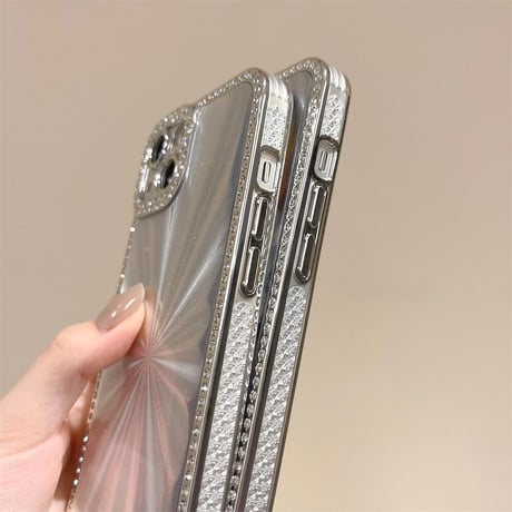 CUTECASEオシャレ iPhone15pro/15promaxケース 可愛いストーンデコ iPhone14pro/13/12ケース シック 女子力アップCM4576