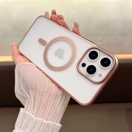 CUTECASE指紋・汚れ防止 iPhone16/16Promaxケース Magsafe対応 iPhone15pro/14/13proカバー シンプル 高品質耐久性 手さわり良いCM5369