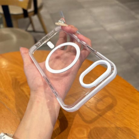 CUTECASEiPhone16Promax ケース Magsafe対応 クリアiPhone16Pro/15/14/13promaxケース シンプル風 黄ばまない 丈夫 CM5160