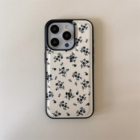 CUTECASE大人可愛い花柄 iphone16pro/16ケース 皮っぽい iphone15pro/14/13/12カバー エレガント ファッション 女子力アップCM4878