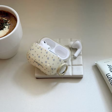CUTECASE春向け Airpods Pro3ケース 花柄 Airpods 4/3カバー AirpodsPro2/1 リング付 韓国っぽ 淡色系コーデ CM6099