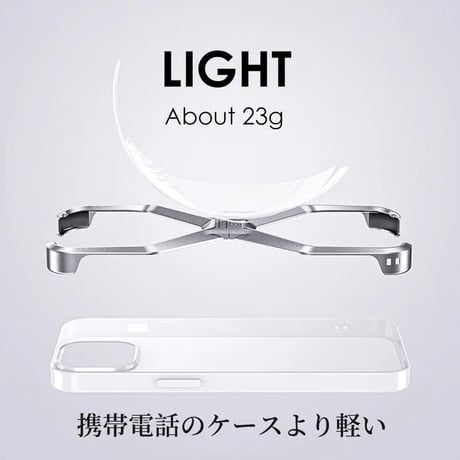 CUTECASE iPhone17Promaxケース 高級アルミ合金リムレス 4 コーナー落下防止ケースリムレス電話ケース プロマックスメタル X タイプ取り外し可能な放熱装甲耐衝撃カバー