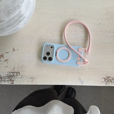 CUTECASE ストラップ付 iPhone17Promaxケース MagSafeリングスタンド アイフォン17Pro/16Promax/15proMax/15カバー シリコン製 多機能 CM6516