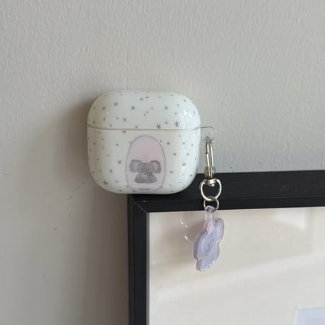 CUTECASE 象 Airpods Pro3ケース かわいい Airpods4/3カバー pro2/pro1 リング/キーホルダー ギフトにおすすめCM6327