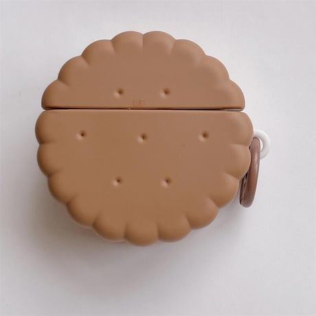 CUTECASE クッキー Airpods4ケース プレゼントにおすすめ AirpodsPro2ケース airpods3/2ケース リング付 食べ物デザインCM5490