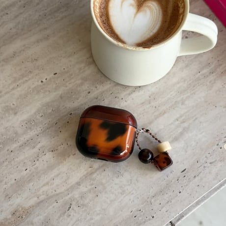 CUTECASE アニマル柄 Airpods Pro3ケース 豹柄 Airpods4/3カバー pro2/pro1 可愛い リング/キーホルダー付 光沢感CM6024