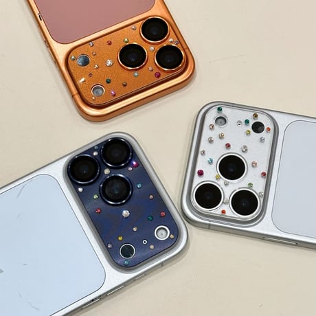 CUTECASE ダイヤレンズカバー iPhone17ProMax/17Pro/7カメラレンズフィルム 金属製 おしゃれ 頑丈 キラキラ 耐久性耐衝撃 CM5761