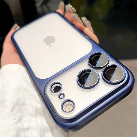 CUTECASE指紋防止 iPhone17ProMaxケース頑丈レンズカバー付 iPhone17Proケース 薄型軽量 iPhone17 肌にやさしい フロストバックパネルデザインCM5690