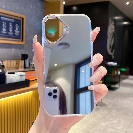 CUTECASE ミラー iPhone17Pro/17Airケース オシャレ 鏡面 iPhone16Pro/15promax/14カバー シンプル 丈夫 CM5551