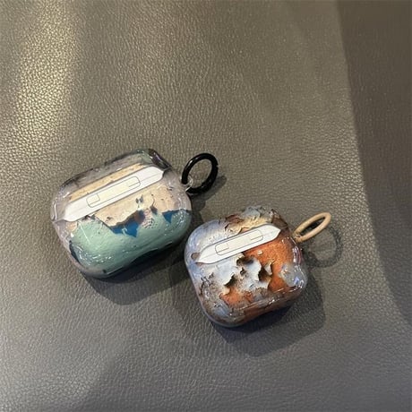 CUTECASEしわくちゃ大理石紋 AirpodsPro3ケース 高級感 エアポッズ4/3 AirpodsPro2/Proカバー 独特 おしゃれ ギフトにおすすめ CM5707