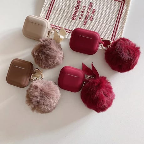 CUTECASE毛玉 Airpods 4ケース シリコン Airpods3/Pro2ケース airpodsproカバー トレンド人気 丈夫CM4928
