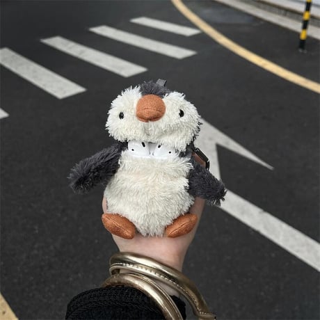 CUTECASEペンギンぬいぐるみ Airpods 4/3ケース かわいい エアーポッズプロ２/１ケース 柔らかい 手さわりいい ギフトに最適CM4712