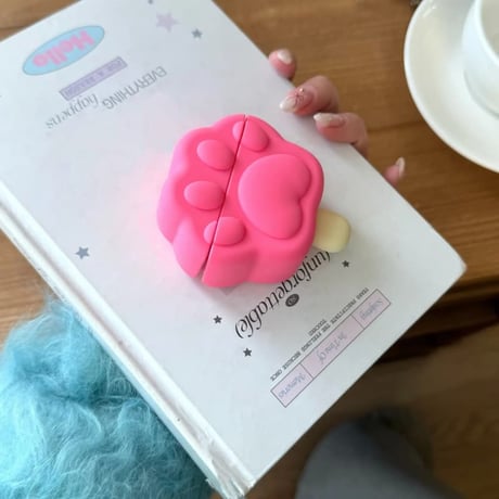 CUTECASE 猫の肉球 Airpods Pro3ケース アイスキャンデーデザイン Airpods 4/3カバーケース AirpodsPro2/1 可愛い ギフトにおすすめCM6246